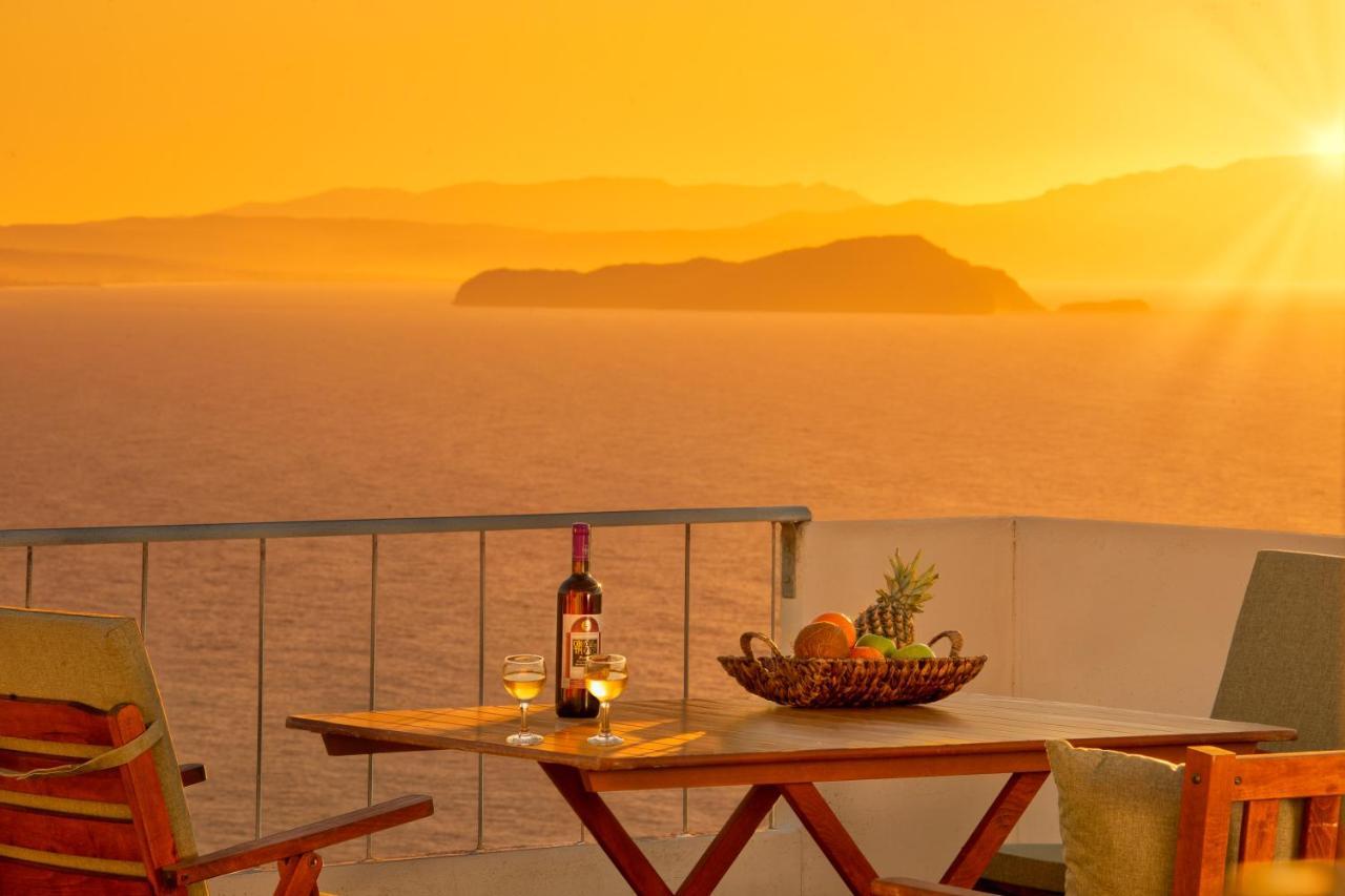 Sunset Home With Sea View Chania  Eksteriør billede